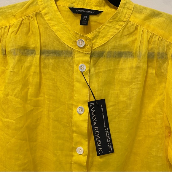 NEW Banana Republic Women’s Linen Blouse XS - Picture 4 of 5